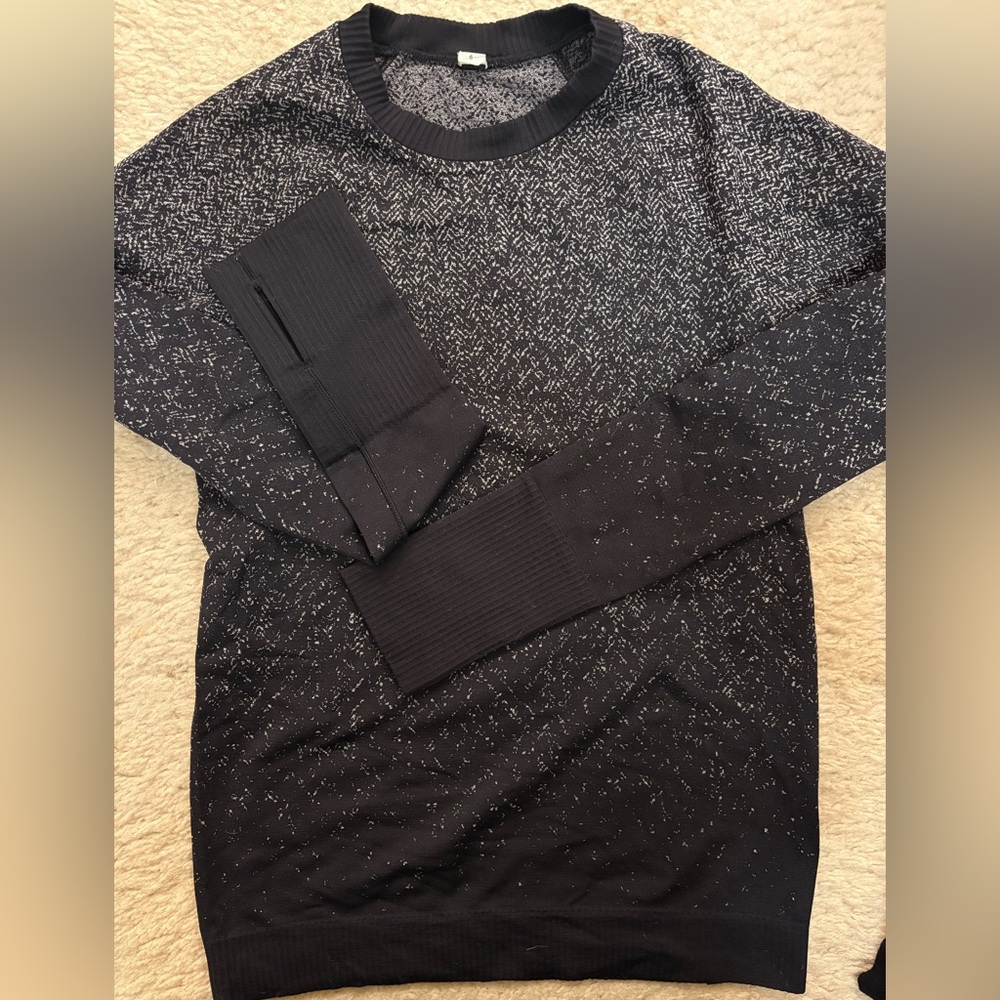Lululemon Black and White Rest less Sweater